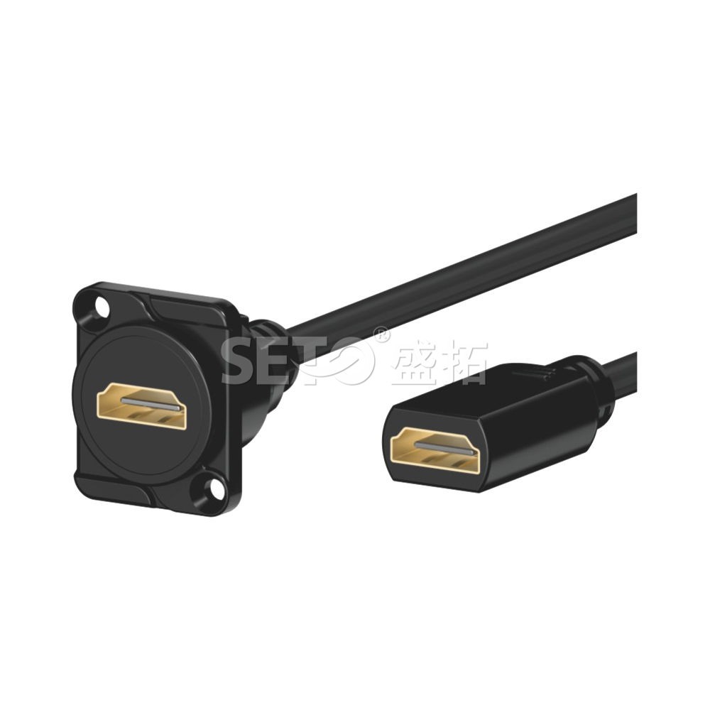 HDMI F-F 0.25m/0.5m/1m/2m Cable Customizable